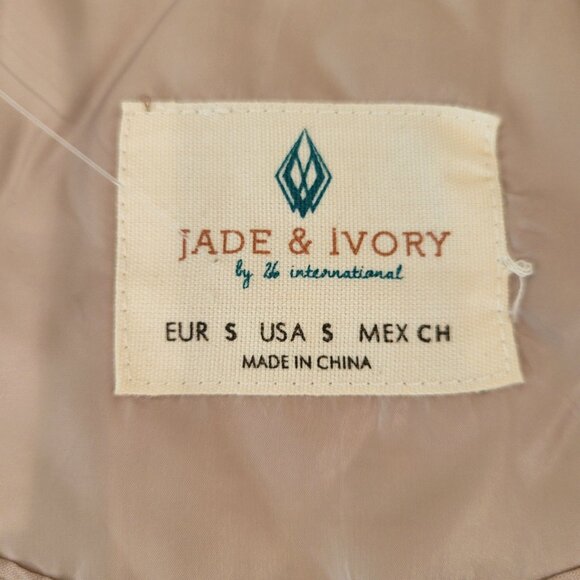Jade & Ivory Quilted Lightweight Jacket | Nude Blush Snap Front Coat- NWT! - Picture 11 of 11